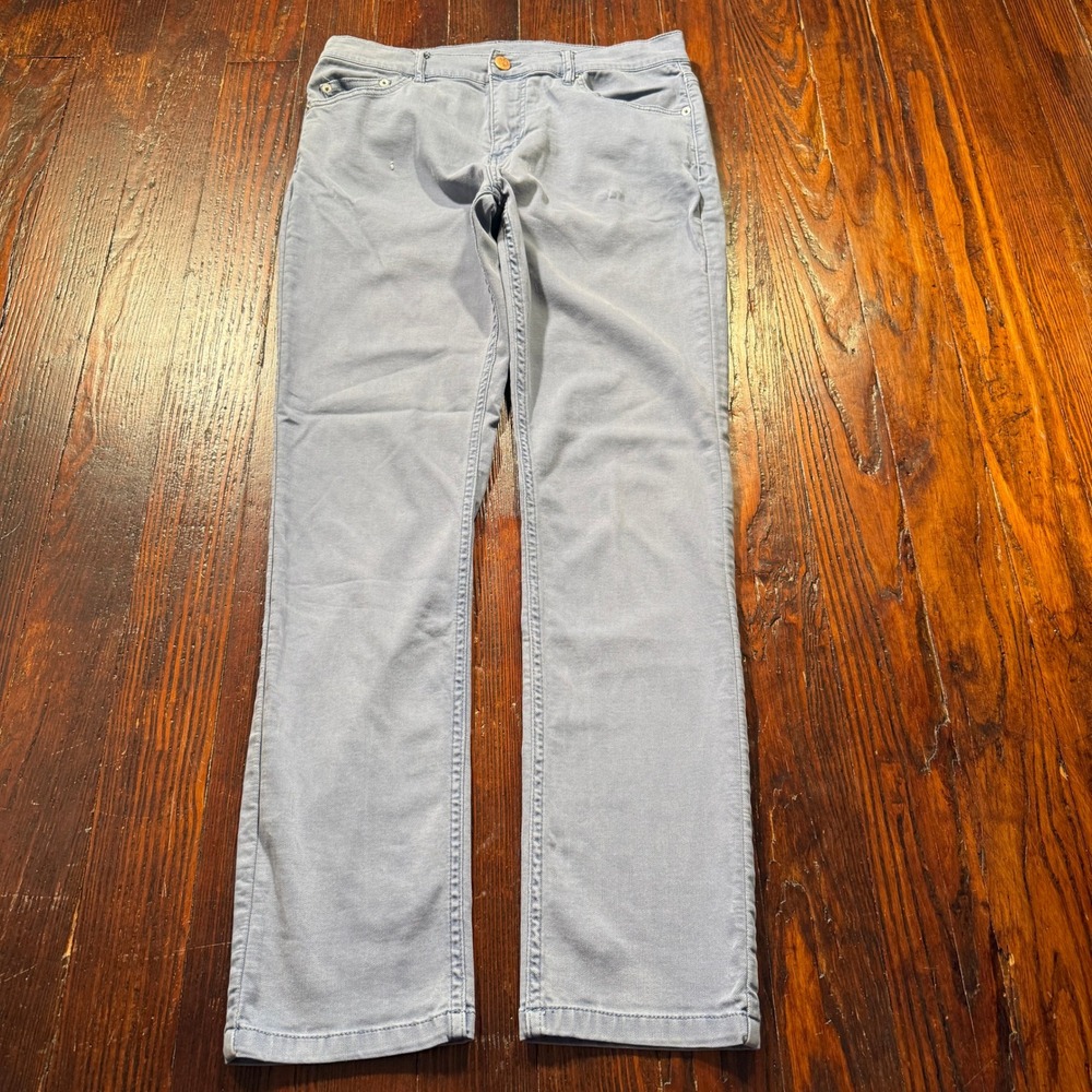 Mugsy True Blues Jeans Mens 34x32 Blue Stretch Chino Style Minimalist **READ**